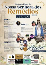 Cartaz Festa em honra de Nossa Senhora dos Remédios 2026 - Lousa