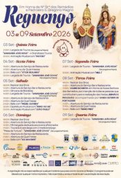 Cartaz Festa em honra de Nossa Senhora dos Remédios e Padroeiro São Gregório Magno 2026 - Reguengo