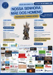 Cartaz Festa em honra de Nossa Senhora Mãe dos Homens 2026 - Pedrógão
