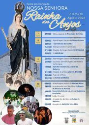 Cartaz Festa em honra de Nossa Senhora Rainha dos Anjos 2026 - Santo Aleixo