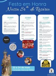 Cartaz Festa em honra de Nossa Srª do Rosário 2026 - Caniçada