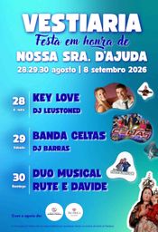 Cartaz Festa em honra de Nossa Sra. D'Ajuda 2026 - Vestiaria