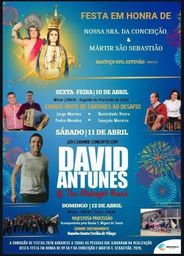 Cartaz Festa em honra de Nossa Sra. da Conceição e Mártir São Sebastião 2026 - Bastuço Sto. Estevão