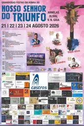 Cartaz Festa em honra de Nosso Senhor do Triunfo 2026 - Arnelas