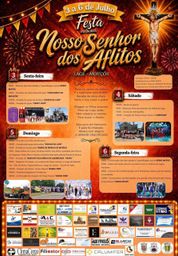 Cartaz Festa em honra de Nosso Senhor dos Aflitos 2026 - Lage