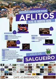 Cartaz Festa em honra de Nosso Senhor dos Aflitos 2026 - Vale de Salgueiro