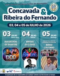 Cartaz Festa em honra de Nosso Senhor dos Navegantes 2026 - Concavada