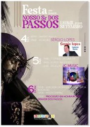 Cartaz Festa em honra de Nosso Sr dos Passos 2026 - Leomil