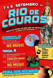 Cartaz Festa em honra de Nsa Sra da Natividade 2026 - Rio de Couros