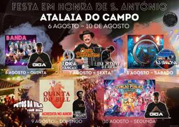 Cartaz Festa em honra de S. António 2026 - Atalaia do Campo