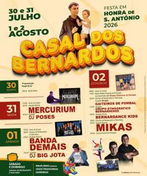 Cartaz Festa em honra de S. António 2026 - Casal dos Bernardos