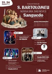 Cartaz Festa em honra de S. Bartolomeu 2026 - Sanguedo