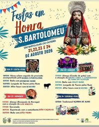 Cartaz Festa em honra de S. Bartolomeu 2026 - São Bartolomeu do Outeiro