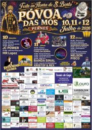 Cartaz Festa em honra de S. Bento 2026 - Póvoa das Mós