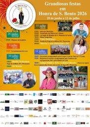 Cartaz Festa em honra de S. Bento 2026 - Vale S. Cosme
