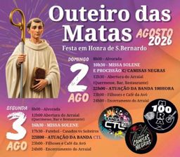 Cartaz Festa em honra de S.Bernardo 2026 - Outeiro das Matas