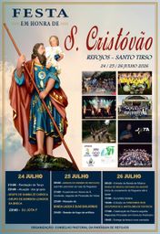 Cartaz Festa em honra de S. Cristóvão 2026 - Refojos
