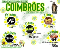 Cartaz Festa em honra de S. Domingos 2026 - Coimbrões