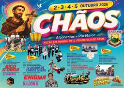 Cartaz Festa em honra de S. Francisco de Assis 2026 - Alcobertas