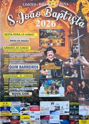 Cartaz Festa em honra de S. João Baptista 2026 - Limões