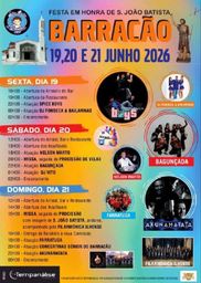 Cartaz Festa em honra de S. João Batista 2026 - Barracão