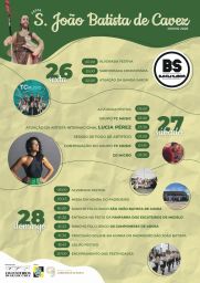 Cartaz Festa em honra de S. João Batista 2026 - Cavez