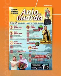 Cartaz Festa em honra de S. Miguel 2026 - Ponte do Porto