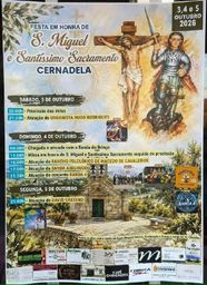 Cartaz Festa em honra de S. Miguel e Santíssimo Sacramento 2026 - Cernadela