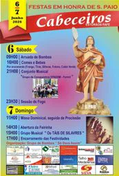 Cartaz Festa em honra de S. Paio 2026 - Cabeceiros