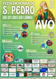 Cartaz Festa em honra de S. Pedro 2026 - Avô