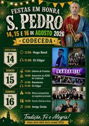 Cartaz Festa em honra de S. Pedro 2026 - Codeceda