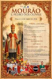Cartaz Festa em honra de S. Pedro dos Olivais 2026 - Mourão