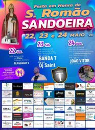 Cartaz Festa em honra de S. Romão 2026 - Sandoeira