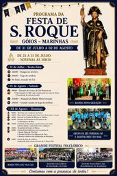 Cartaz Festa em honra de S. Roque 2026 - Góios