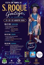 Cartaz Festa em honra de S. Roque 2026 - Gontige