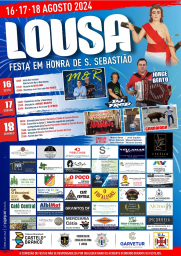 Cartaz Festa em Honra de S. Sebastião 2024 - Lousa