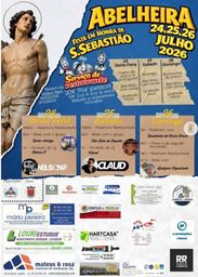 Cartaz Festa em honra de S. Sebastião 2026 - Abelheira