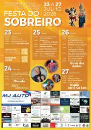 Cartaz Festa em honra de S. Sebastião e N. Sra. da Saúde 2026 - Sobreiro