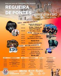 Cartaz Festa em honra de S.Sebastião e Sta Teresinha 2026 - Regueira de Pontes