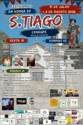 Cartaz Festa em honra de S. Tiago 2026 - Cendufe