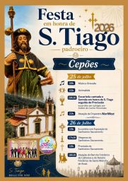 Cartaz Festa em honra de S. Tiago 2026 - Cepões
