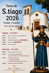 Cartaz Festa em honra de S. Tiago 2026 - Cristelo