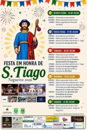 Cartaz Festa em honra de S. Tiago 2026 - Nogueira