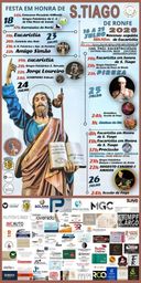 Cartaz Festa em honra de S. Tiago 2026 - Ronfe