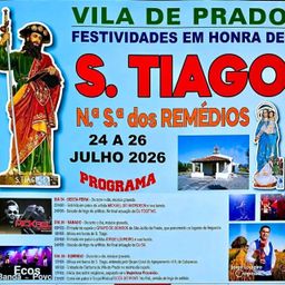 Cartaz Festa em honra de S. Tiago 2026 - Vila de Prado
