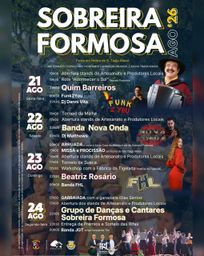 Cartaz Festa em honra de S. Tiago Maior 2026 - Sobreira Formosa