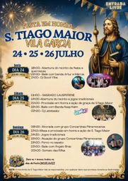 Cartaz Festa em honra de S. Tiago Maior 2026 - Vila Garcia