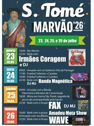 Cartaz Festa em honra de S. Tomé 2026 - Marvão