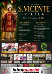 Cartaz Festa em honra de S. Vicente 2026 - Vilela