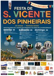 Cartaz Festa em honra de S. Vicente dos Pinheirais 2026 - Mó Grande